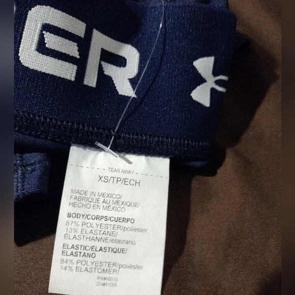 NWT🔥Under Armour Navy Compression Mid Rise Shorty Sz XS - Picture 6 of 10